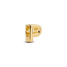 Billede af Pandora Bogstav P Alfabetcharm forgyldt metalblanding