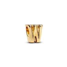 Billede af Pandora Bogstav W Alfabetcharm forgyldt metalblanding