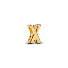 Billede af Pandora Bogstav X Alfabetcharm forgyldt metalblanding