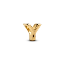 Billede af Pandora Bogstav Y Alfabetcharm forgyldt metalblanding