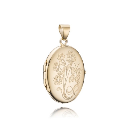 Billede af Medaljon oval 22*30 blank 8 kt.