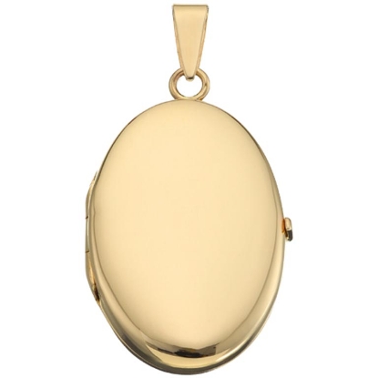 Billede af Medaljon oval 22*30 blank 14 kt.