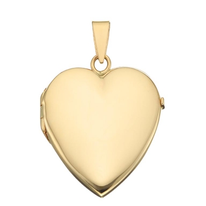 Billede af Medaljon hjerte 26*28 blank 8 kt.