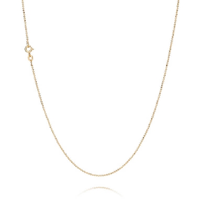 Billede af Kæde Kugle Facet forgyldt sølv t: 1,20 mm 90 cm