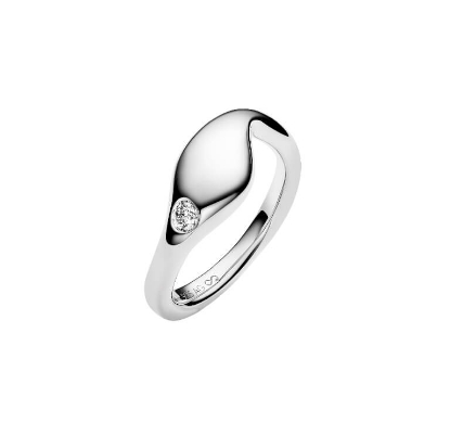Billede af Maria Black Dolphin ring sølv m. cz (str. 58)