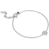 Billede af ENAMEL Copenhagen Four-Leaf Clover armbånd sølv (15+4 cm)