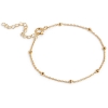 Billede af ENAMEL Copenhagen Beaded Chain armbånd forgyldt sølv (15+4cm)