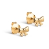 Billede af ENAMEL Copenhagen Baby Bow øreringe forgyldt sølv