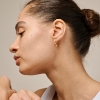 Billede af ENAMEL Copenhagen Belle CZ Hoops forgyldt sølv