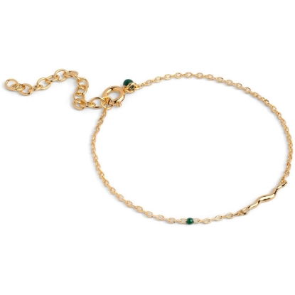 Billede af ENAMEL Copenhagen Etta armbånd forgyldt sølv (15+4cm)