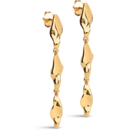 Billede af ENAMEL Copenhagen India Medium øreringe forgyldt sølv