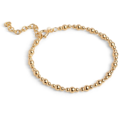 Billede af ENAMEL Copenhagen Norma Bead armbånd forgyldt sølv (15+4cm)