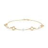 Billede af Mads Z "Aurelia" armbånd 8 karat guld m. kulturperler (17+3 cm)