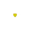 Billede af STINE A Petit Love Heart Neon Yellow ørering forgyldt sølv (1 stk.)