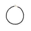 Billede af STINE A Cherie Bon Bon - Noir halskæde forgyldt sølv m. sort onyx (45 cm)