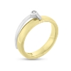 Billede af Ring m. pynt 1 syn. sten 1,75 mm. 8 kt.