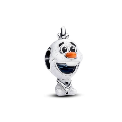 Billede af Pandora Disney Frozen Olaf charm sølv m. emalje