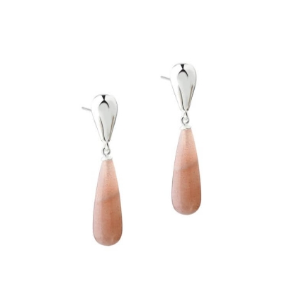 Billede af Aqua Dulce Sunella Long Drop øreringe sølv m. sunstone