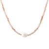 Billede af Aqua Dulce Sunella Mix halskæde forgyldt sølv m. sunstone + fvp (42+3 cm)