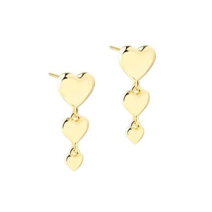 Billede af Aqua Dulce Karla & Me Long øreringe forgyldt sølv