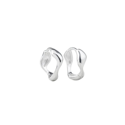 Billede af Aqua Dulce Minara Big Click Hoop øreringe sølv (20mm)