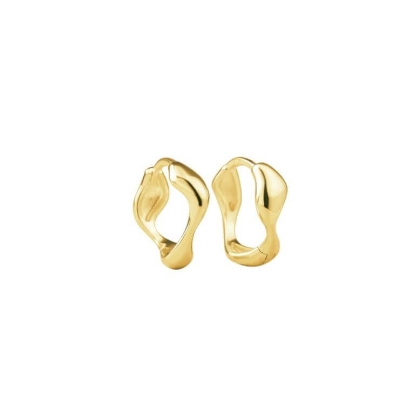 Billede af Aqua Dulce Minara Big Click Hoop øreringe forgyldt sølv (20mm)