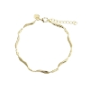 Billede af Aqua Dulce Elara armbånd forgyldt sølv (17 + 3 cm)