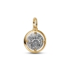Billede af Pandora Amor Medaljoncharm sølv + forgyldt metalblanding m. cz