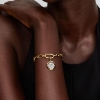 Billede af Pandora Amor Medaljoncharm sølv + forgyldt metalblanding m. cz