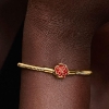 Billede af Pandora Disney Skønheden og Udyret Fortryllet Rose slangekædearmbånd forgyldt metalblanding (16-23 cm)