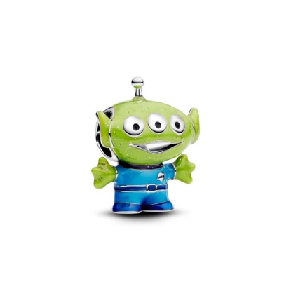 Billede af Pandora Disney Pixar Toy Story Alien charm sølv m. emalje