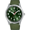 Billede af Lorus Sports herreur stål grøn natorem 10bar 41mm