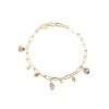 Billede af Aqua Dulce Champella armbånd forgyldt sølv m. sunstones + cz (20,5 cm)