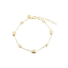 Billede af Aqua Dulce Karla armbånd forgyldt sølv (17 + 3 cm)