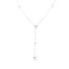 Billede af Aqua Dulce Karla Y-halskæde sølv m. fvp (45 + 3 cm)
