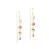 Billede af Aqua Dulce Karla Rose Earthread øreringe forgyldt sølv m. fvp + sunstones