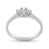 Billede af Ring 3 sten, 1 brill. 0,10 w/vs., 2* brill. a 0,03 w/vs. 14 kt. hvg.