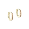 Billede af Aqua Dulce Champella Hoop Small øreringe forgyldt sølv m. cz (11 mm)