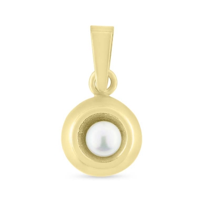 Billede af Vedhæng massivt sv. kp. 4-4½ mm 14 kt facon 2,3 gr (prisen er excl. guld)