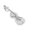 Billede af Vedhæng Violin, lg. 33 mm. skjult øsken 925s. sølv 