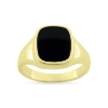 Billede af Herrering m. lukket bund, antik sl. onyx 14*12 mm 8 kt.