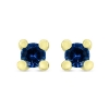 Billede af Ørestik safir, 4 grab. fatning, 2* 4,5 mm (ca. a 0,25 ct.) 14 kt. 