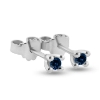 Billede af Ørestik safir, 4 grab. fatning, 2* 4,5 mm (ca. a 0,25 ct.) 14 kt.  hvg.