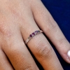 Billede af Ring rk. ring  3* 2½ mm. ægte rubin 14 kt.