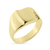 Billede af Herrering 925s forgyldt (forgyldning vil blive slidt af ved brug !)