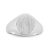Billede af Herrering massiv m. oval plade 14*12 mm 925 s.