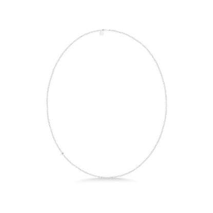 Billede af Julie Sandlau Fina halskæde rhodineret sølv m. cz (40-80 cm)