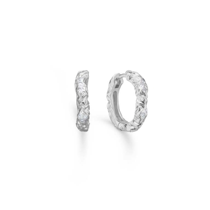 Billede af Studio Z "Glint" øreringe sølv m. cz