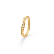 Billede af Studio Z "Glint" ring forgyldt sølv m. cz (str. 52)