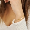 Billede af Studio Z "Cobra Small" armbånd forgyldt sølv (17 + 3 cm)